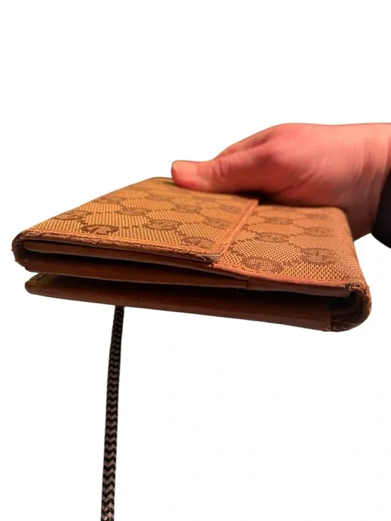 Authentic Vintage Gucci GG Canvas Continental Wallet – Brown Monogram – Rare - Picture 7 of 15